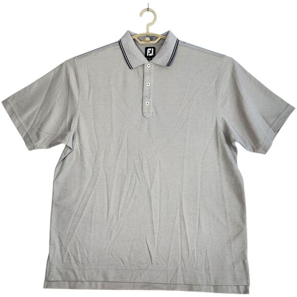 FootJoy FJ Polo Shirt Mens Size Large Golf Casual Stretch Preppy Short Sleeve - Picture 1 of 7